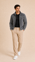 Hudson – Chaqueta retro texturizada
