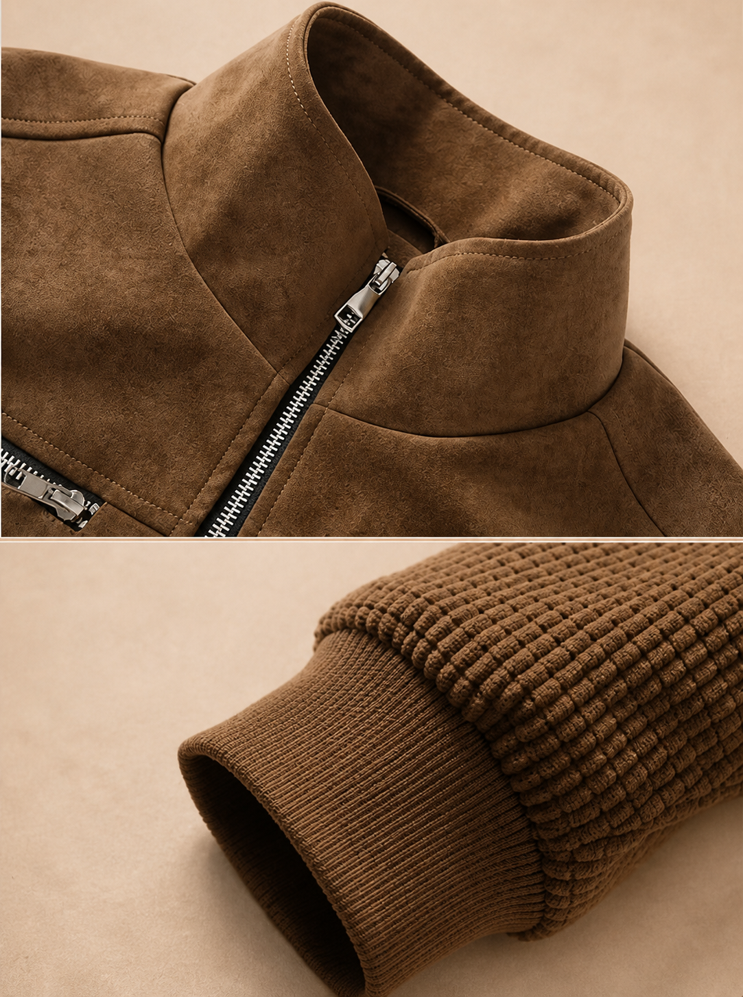 Hudson – Chaqueta retro texturizada