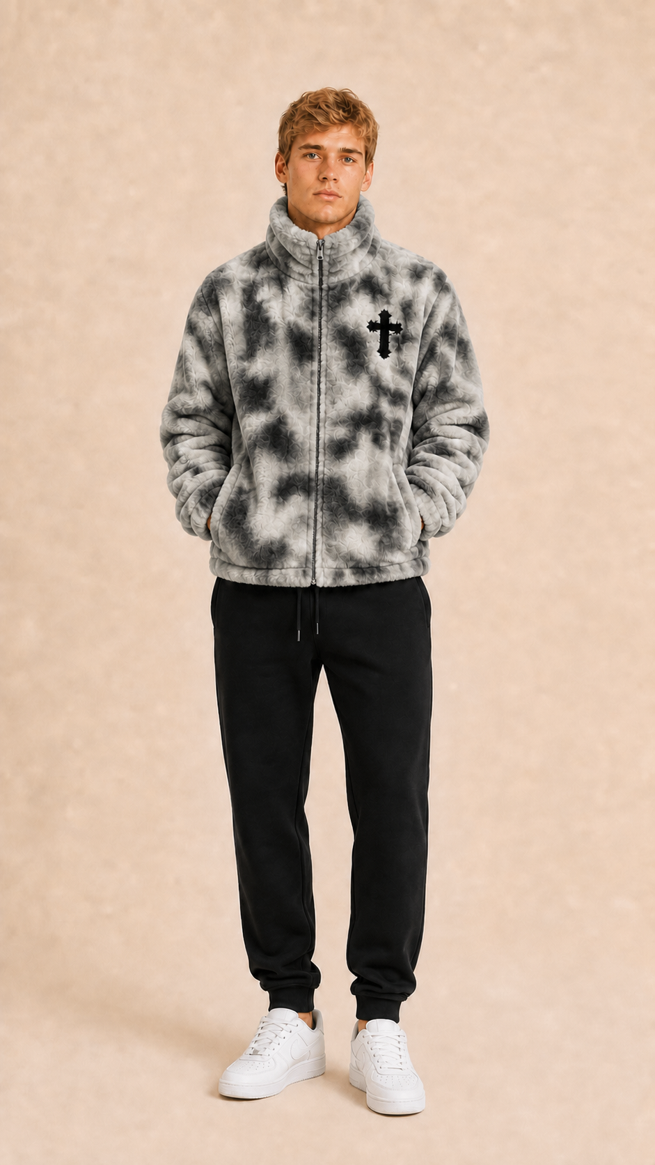 Niebla - Chaqueta de Pelo Gris