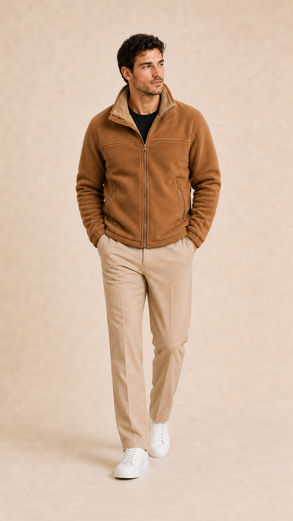 Oxford – Chaqueta de piel estilo clásico.