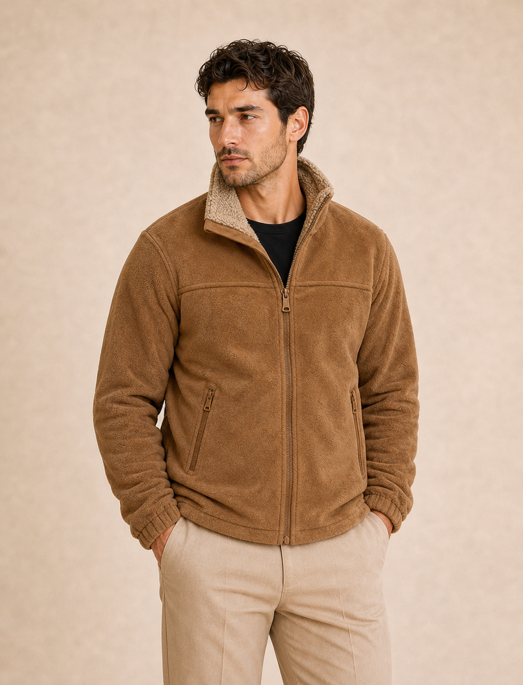 Oxford – Chaqueta de piel estilo clásico.